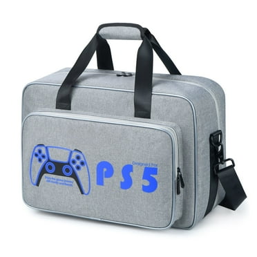 WINXFLY Carrying Case for PS5 Protective Bag for Disc,Digital,Slim Edition Console, Game Cards,Controllers,Gaming Headset  (Gray)