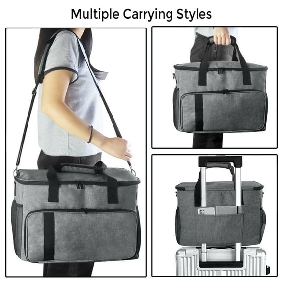 Carrying Case for PS5, Protective Travel Bag for PlayStation 5/PS4/PS3, Hard Shell Console Storage Bag