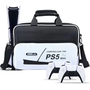 Carrying Case for PS5 Slim, Travel Case for PlayStation 5 Slim Protective, Large Capacity Storage Bag Compatible with PS5 Slim