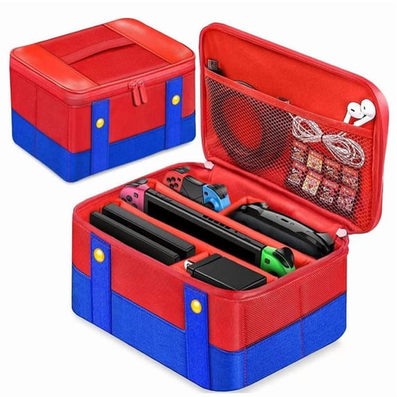 Carrying Case for Switch 2, Portable Travel Bag Large Capacity Nylon Bag Waterproof Dustproof Scratch Resistant Switch 2 Accessories Storage Case