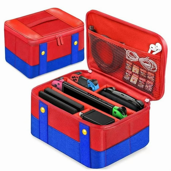 Carrying Case for Switch 2 Portable Travel Bag Large Capacity Nylon Bag Waterproof Dustproof Scratch Resistant Switch 2 Accessories Storage Case