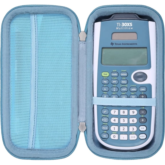 Carrying Case for TI-30Xa / TI BA II Plus/TI-30XIIS /TI-30XS MultiView/TI-36X Pro Engineering Scientific Calculator, Only (Light Blue)