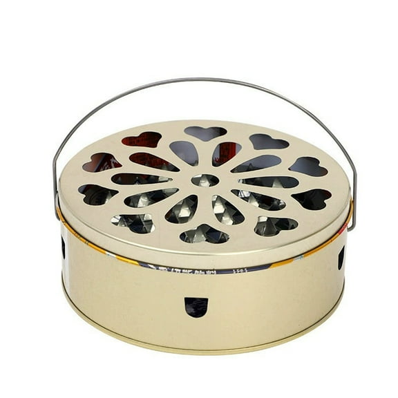 Carrying Hand Models Mosquito Coil Pan Outdoor Mosquito Coil Box Mosquito Coil Mosquito Coil Stove Ash Catching Tray Fire with Cover Mosquito
