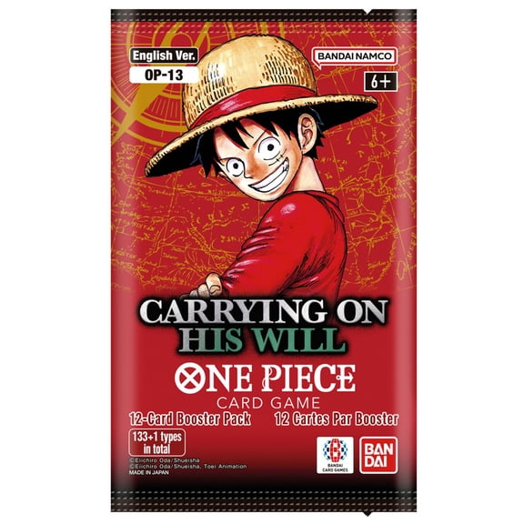 One Piece TCG: Carrying on His Will Booster Pack (OP-13) - 12 Cards
