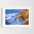 thumbnail image 1 of Carrying Our Boards - San Diego California Photography Coastal Ocean Waves Landscape Nature Scenic Boat White Framed Wall Art Print 5 x 7 inches, 1 of 3