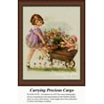 thumbnail image 1 of Carrying Precious Cargo, Vintage Cross Stitch Pattern (Pattern Only, You Provide the Floss and Fabric), 1 of 1