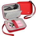 thumbnail image 1 of Camera Case Compatible Digital Camera, for CAMKORY/for Kodak Pixpro FZ45 FZ55/for Canon PowerShot ELPH 180/190 Cameras for Travel - Red, 1 of 7