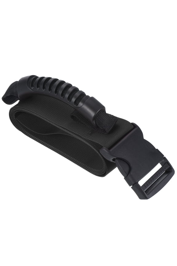 Carrying Strap with Handle Adjustable Nylon Belt for Moving Boxes Black