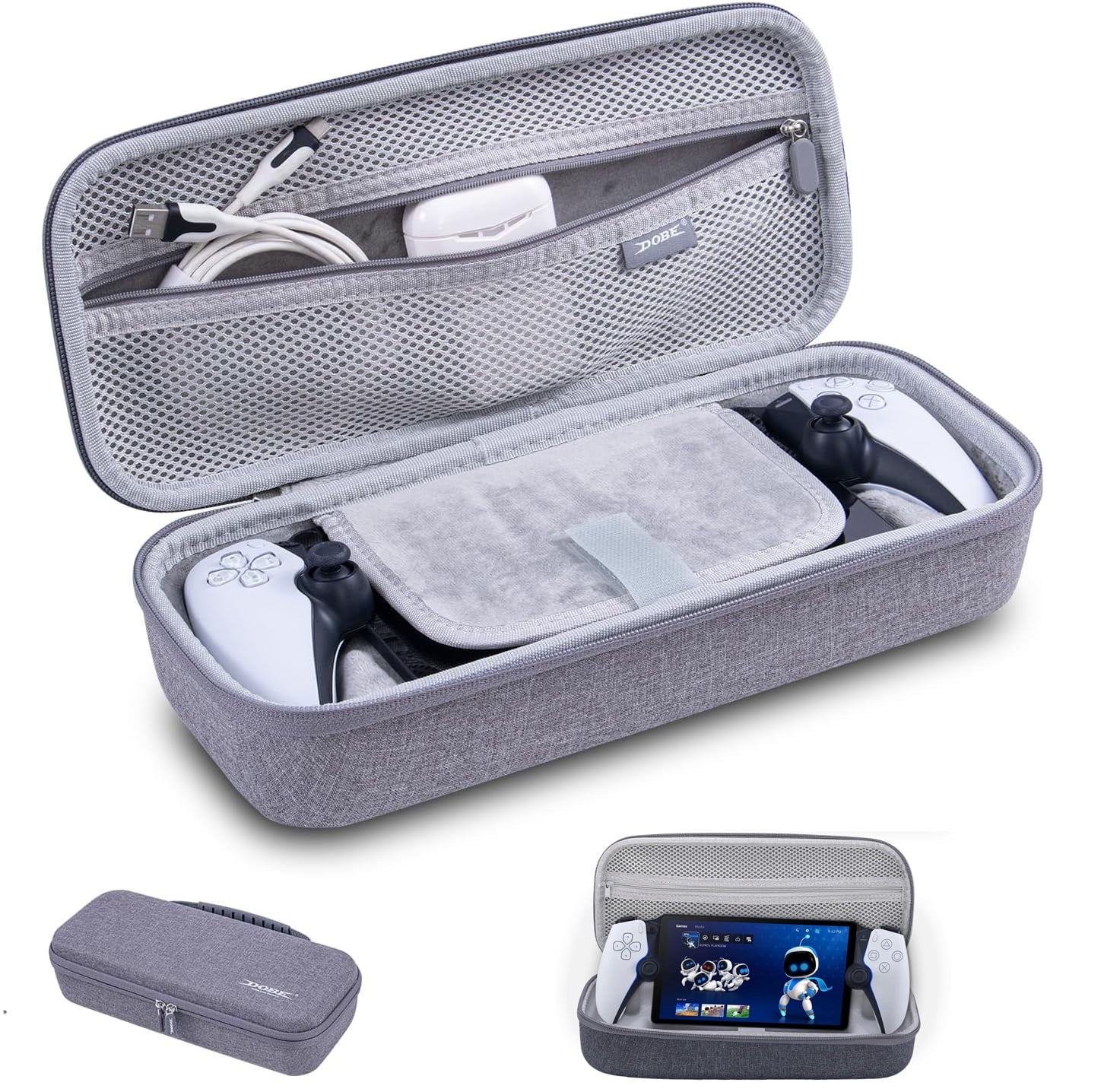 Carrying Travel Storage Case for PlayStation Portal, Full Protective Storage Accessories Bag for PS5 Portal Remote Player