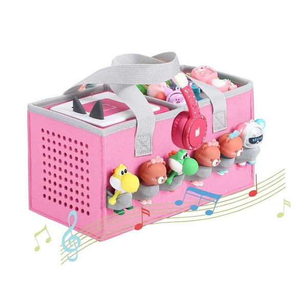 Piaclen Carrying Case for Toniebox Starter Set and Tonies Figurines, Travel portableFelt Cloth Folding Bag for Toniebox Accessories