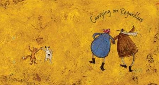 Carrying on Regardless II Canvas Art - Sam Toft (12 x 18)