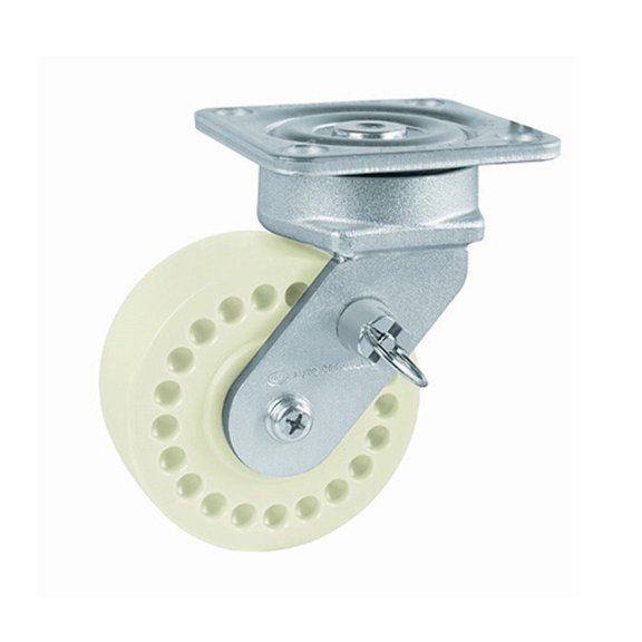 Carrymaster ACMM-100SFB Medium-Duty Swivel Flange Brake Non-Leveling Caster