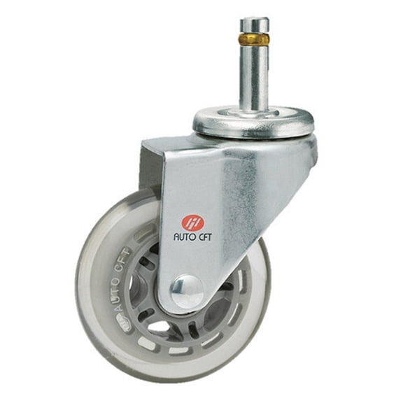 Carrymaster ACSU-102SGR Light-Duty Swivel Grip Ring Stem Non-Leveling Caster
