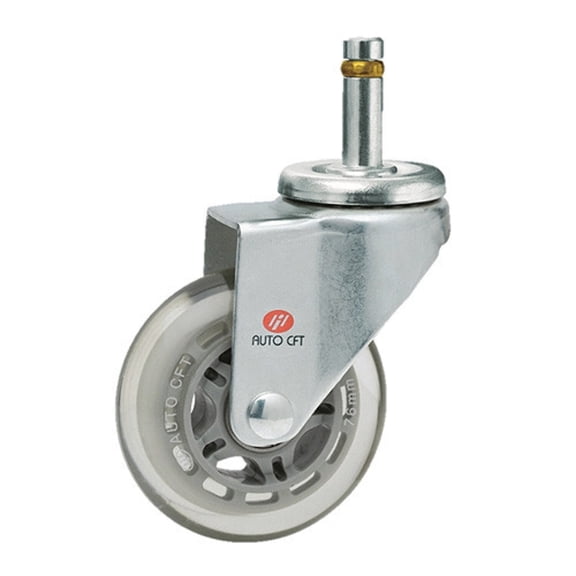 Carrymaster ACSU-76SGR Light-Duty Swivel Grip Ring Stem Non-Leveling Caster
