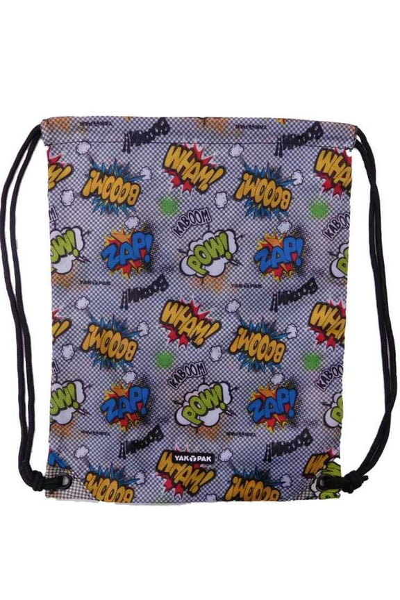 Carrysack Sack Comic Strip Checked Cinch Bag Tote