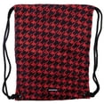 thumbnail image 1 of Carrysack Sack Red & Black Houndstooth Cinch Bag Tote, 1 of 1