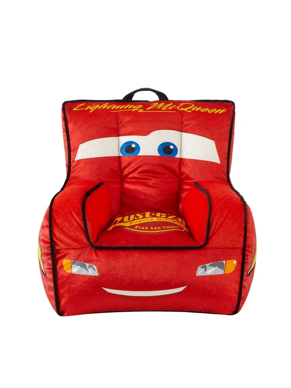 Disney Cars 18 inch Toddler Square Beanbag Chair, Red