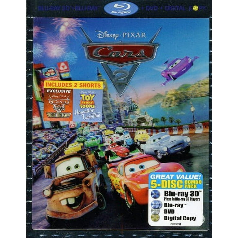Cars 2 (3D) (Blu-ray + Blu-ray + DVD + Digital Copy)