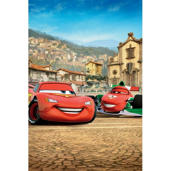 Cars 2 Fantasy Animation Wall Poster - 24x36 Inch Laminated Poster - Stunning Detail and Bold Colors