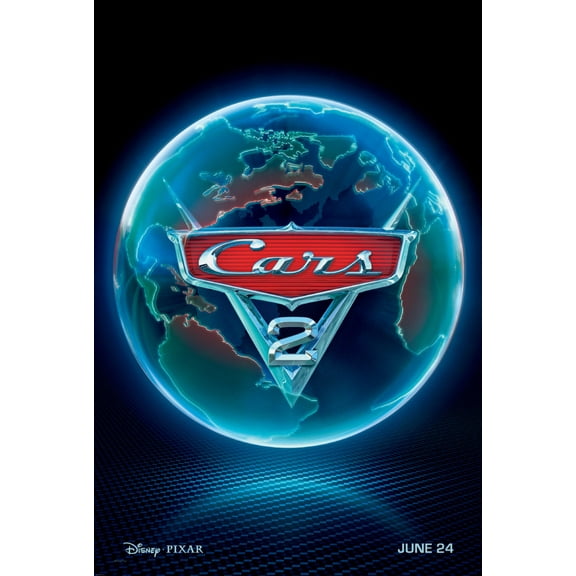 Cars 2 Movie Poster Reprint 27Inx40In for any room 27x40 Multi-Color Square Adults Poster Time