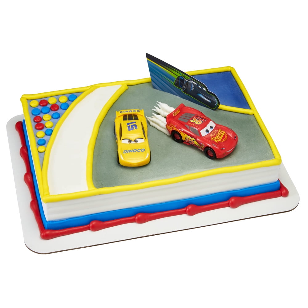 Cars 3 Ahead of the Curve Figurines Cake Topper, by Cakedrake (3 Count)