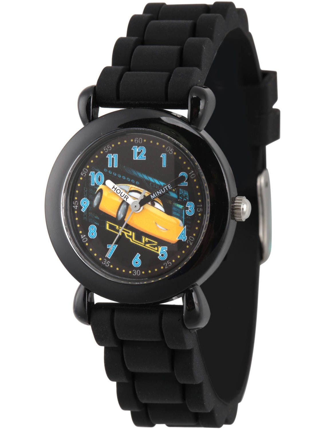 Cars 3 Cruz Ramirez Boys' Black Plastic Time Teacher Watch, Black ...
