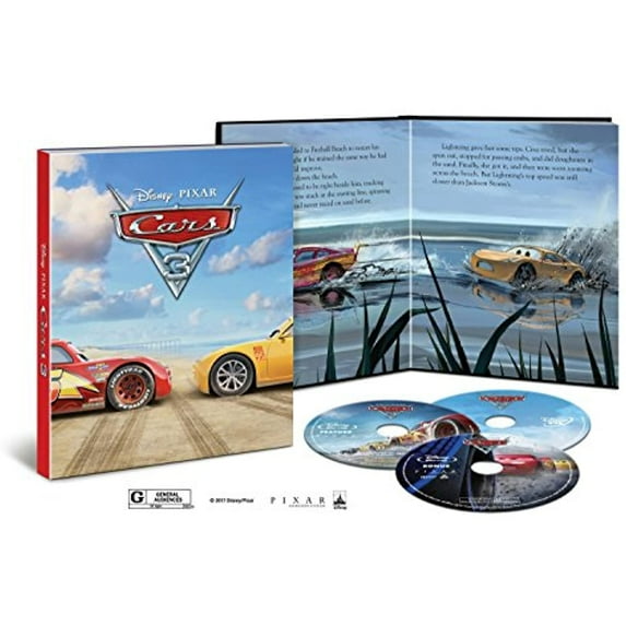 Cars 3: Exclusive Digibook (Blu-ray + DVD + Digital) NEW