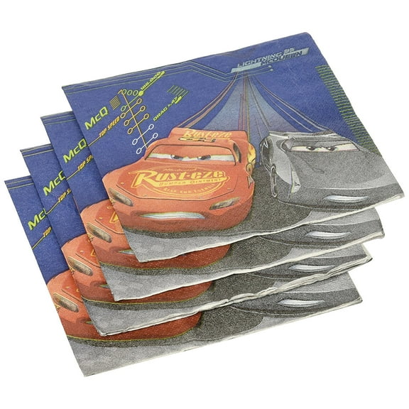 Cars 3 Lightning Mcqueen Paper Lunch Napkins, 16ct