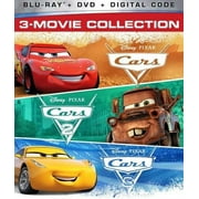 Cars 3-Movie Collection Blu-Ray + DVD + Digital Code