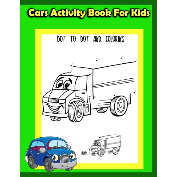 Cars Activity Book for Kids: : Kids Activities Book with Fun and Challenge in Cars theme: Trace Lines and numbers, Color, (Paperback)