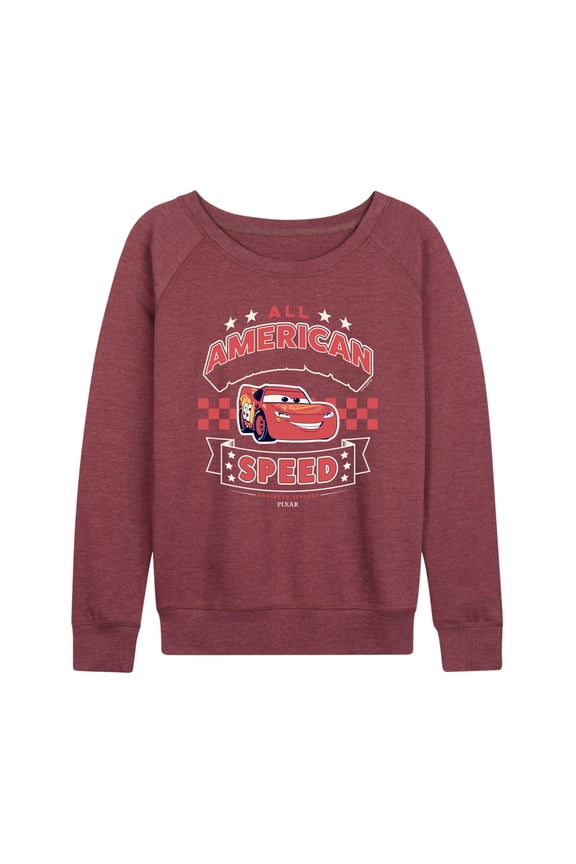 Cars - American Speed - Women's French Terry Long Sleeve Pullover