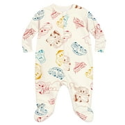 MS. RACHEL Elmo Baby Boys or Girls Two-Way Zip Front Footed Pajama One-Piece, Sizes 0-6/9M