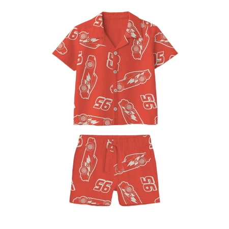 Disney Pixar Cars Cars Baby Boy Resort Short Set, Sizes 0-9 Months