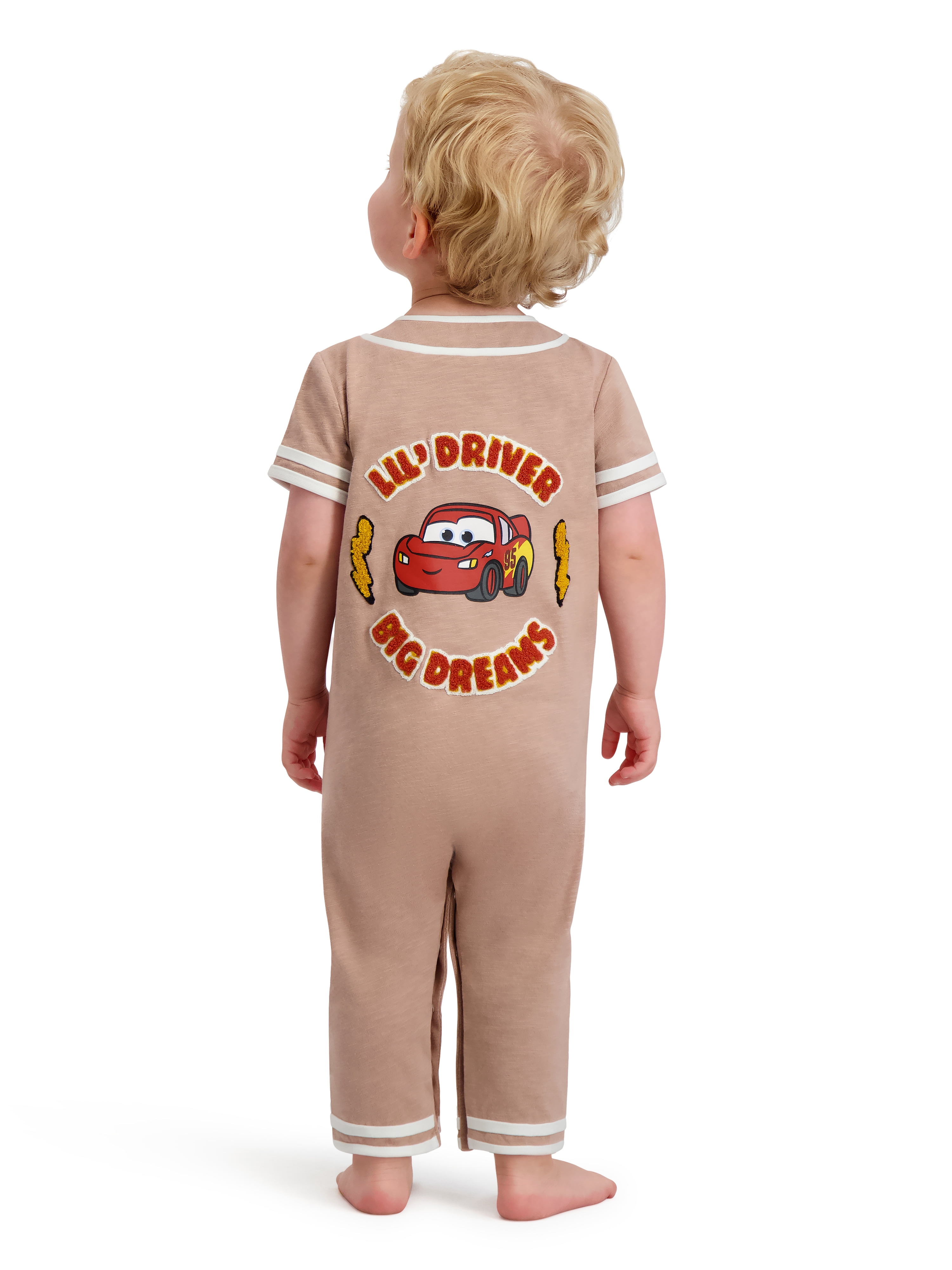 Cars Baby Boy Short Sleeve Romper, Sizes 0/3 Months-24 Months