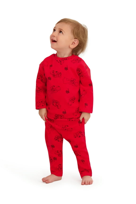 Cars Baby Boys 2 Piece Rib Pant Set, Sizes 0-24M