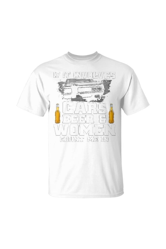 Cars Beer Women Unisex Jersey Crewneck Tshirt
