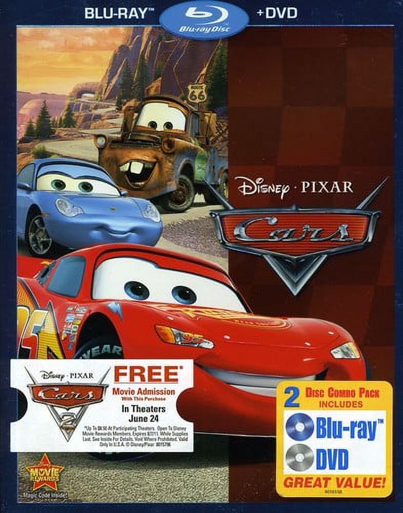 Cars Blu ray DVD Walmart