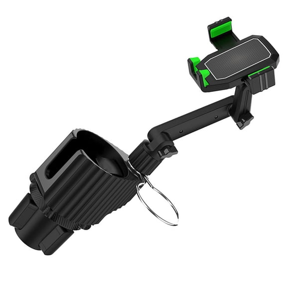 TABLZONE Black ABS Metal Car Cup Holder Phone Mount Navigation Stand with Free Installation, Universal Fit for Vehicles