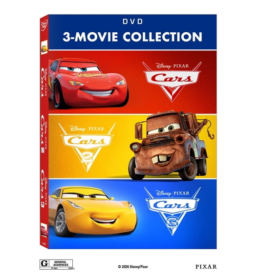 Cars 3-Film Collection (Walmart Exclusive) (DVD) Walt Disney Pictures, Family, Animation, Action