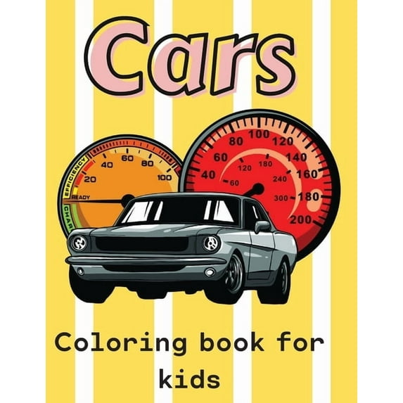 Cars Coloring Book For Kids, (Paperback)