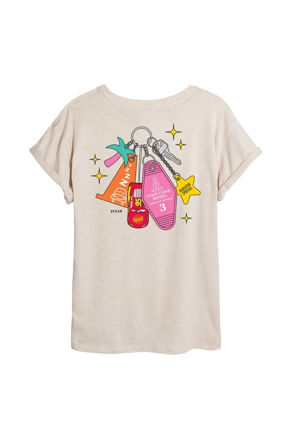 Cars - Cozy Cone Keychain Oversized Graphic T-Shirt