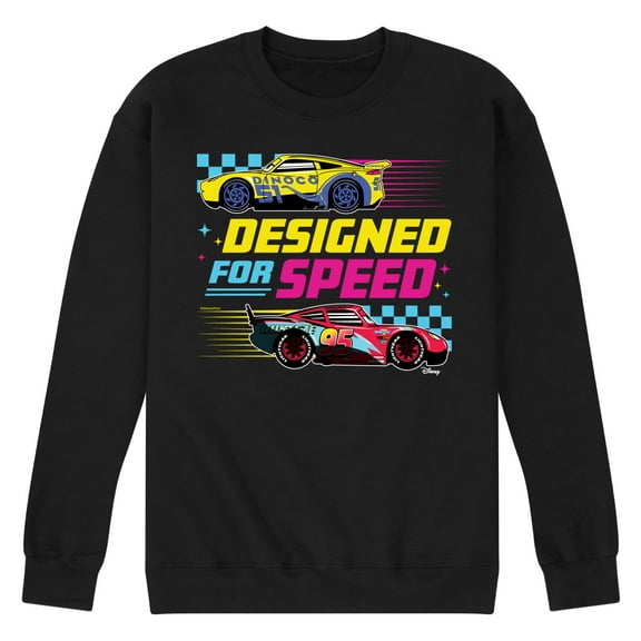 Cars - Designed For Speed  - Men's Crew Neck Fleece Pullover