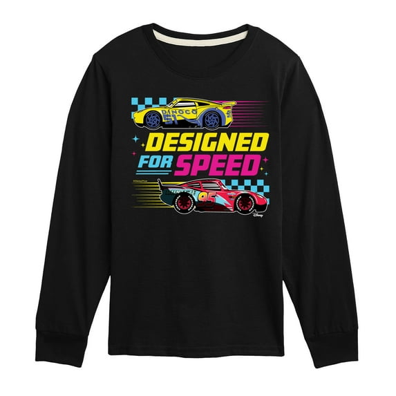 Cars - Designed For Speed - Toddler & Youth Long Sleeve Graphic T-Shirt