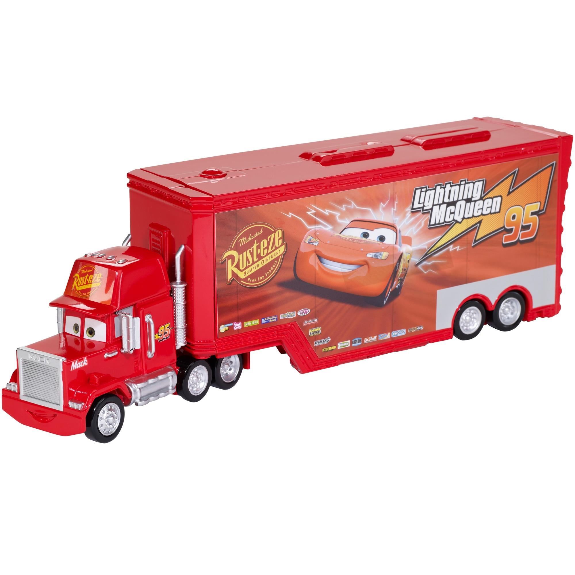 Disney Pixar Cars Toy Mack Hauler Lightning McQueen s Transporter Truck Movie Playset Walmart