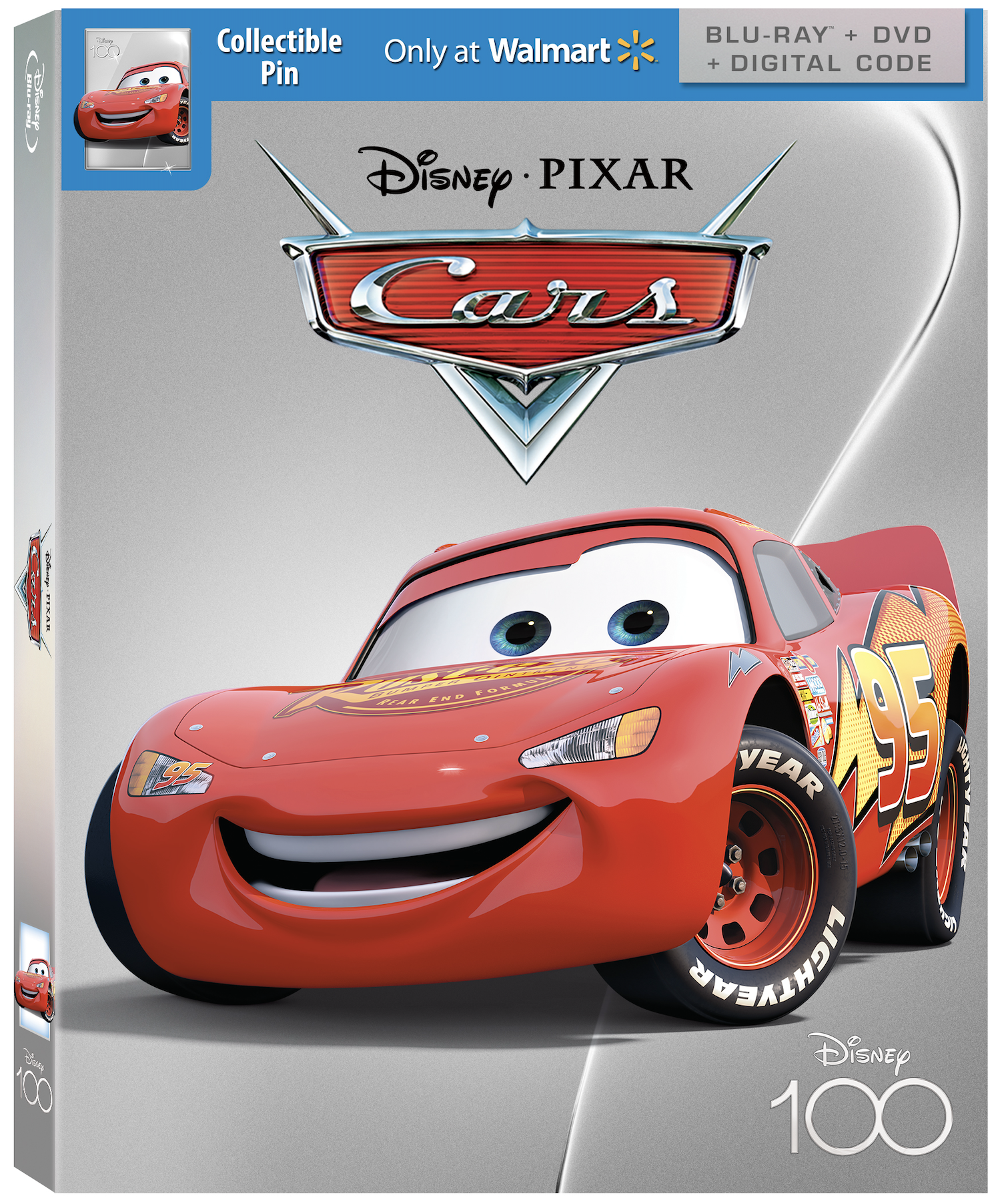 Cars - Disney100 Edition Walmart Exclusive (Blu-ray + DVD + Digital Code) 