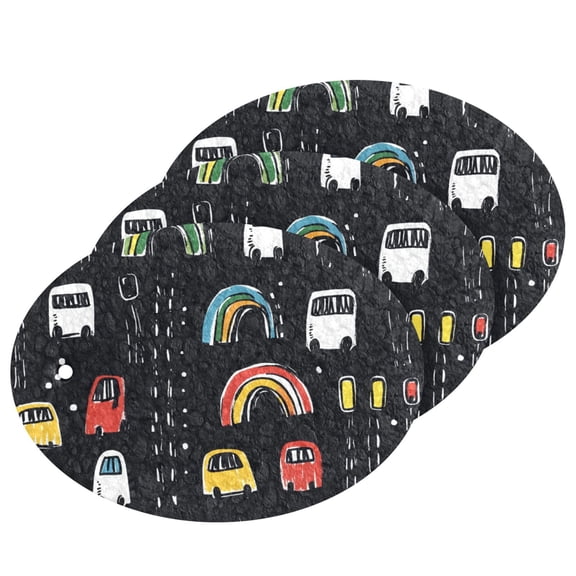 Cars Doodle 3 Dish Sponges Bulk Delicate Clean Non Scratch Compressed Sponges Kitchen Sponges BPA Free