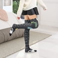thumbnail image 1 of Cars Doodle Womens Thigh High Stocks Over Knee High Socks Thigh Tigh Boot Stockings, 1 of 7