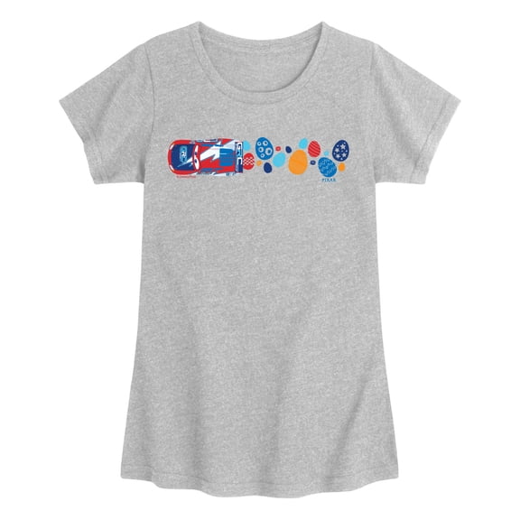 Cars - Easter Egg - Youth Girls Fitted Short Sleeve T-Shirt