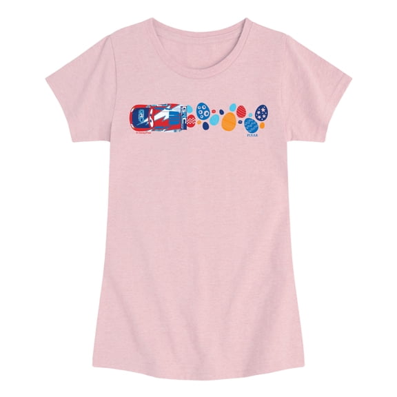 Cars - Easter Egg - Youth Girls Fitted Short Sleeve T-Shirt