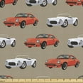 thumbnail image 1 of Ambesonne Cars Fabric by the Yard Upholstery, Vintage Sports Vehicle, 1 Yard, Tan Orange, 1 of 4